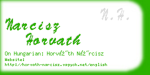 narcisz horvath business card